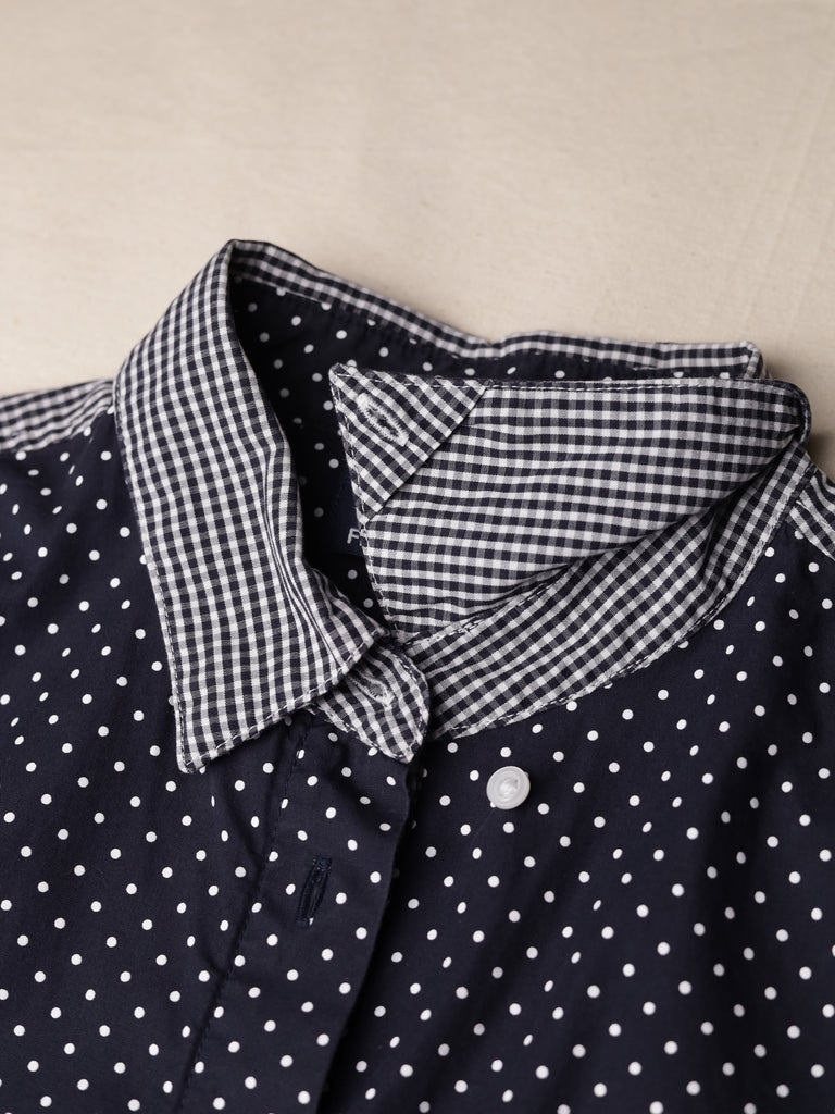 Fred Perry - Longline Polka Dot/Gingham Shirt