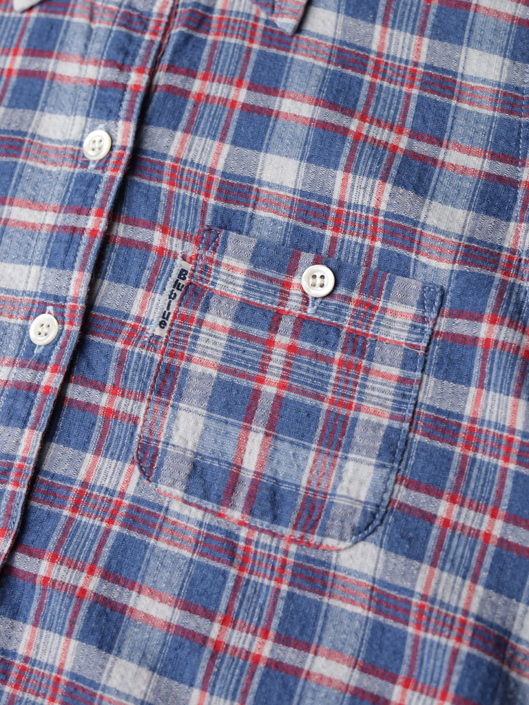 Blue Blue Japan - Indigo Dyed Check Work Shirt