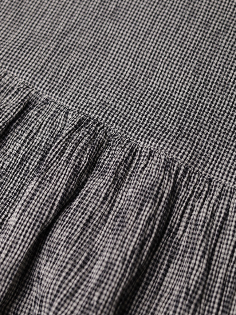 Toast - "Freya" Crinkle Gingham Dress