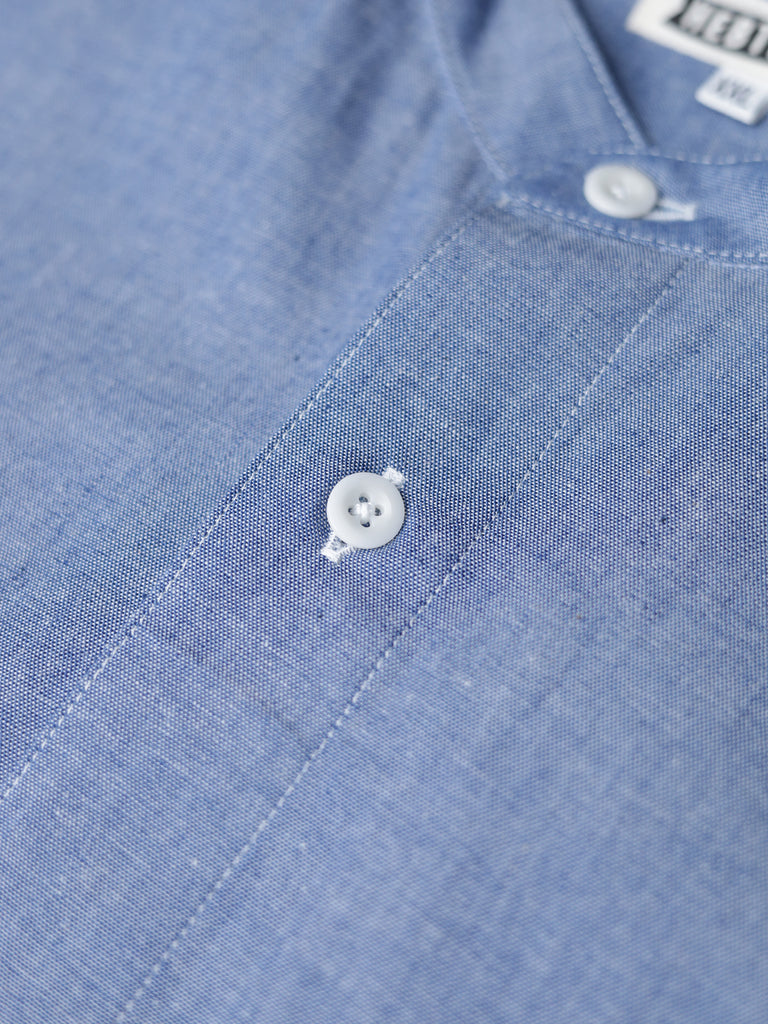 HebTroCo - Collarless Chambray Shirt