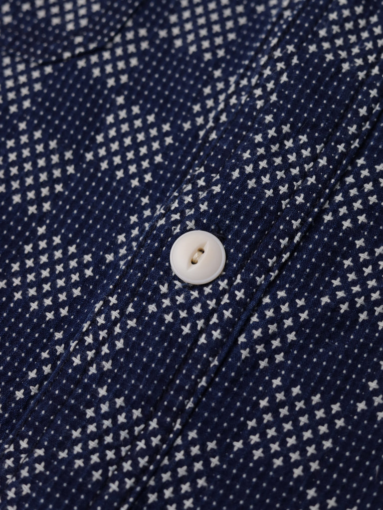 The Workers Club - Sashiko Checkerboard Jacquard Work Shirt