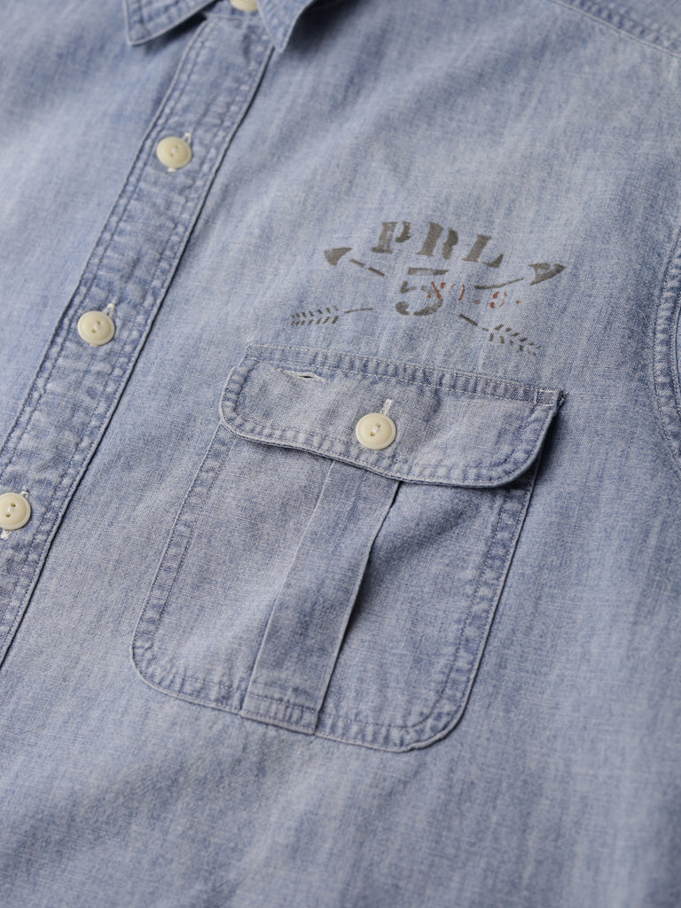 Polo Ralph Lauren - Stencil Print Chambray Work Shirt