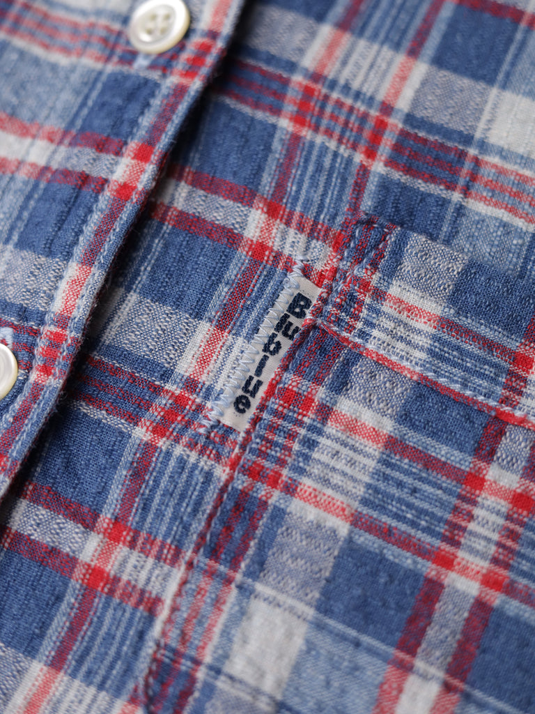 Blue Blue Japan - Indigo Dyed Check Work Shirt