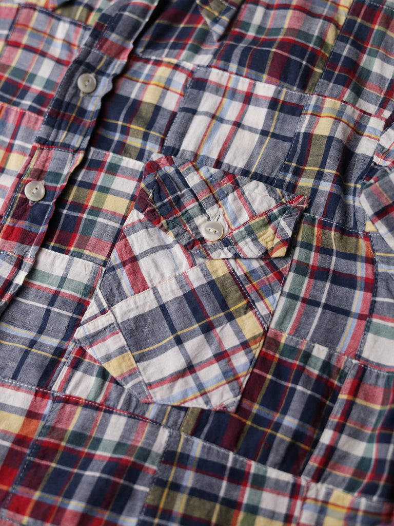 South2 West8 - Patchwork Madras Shirt