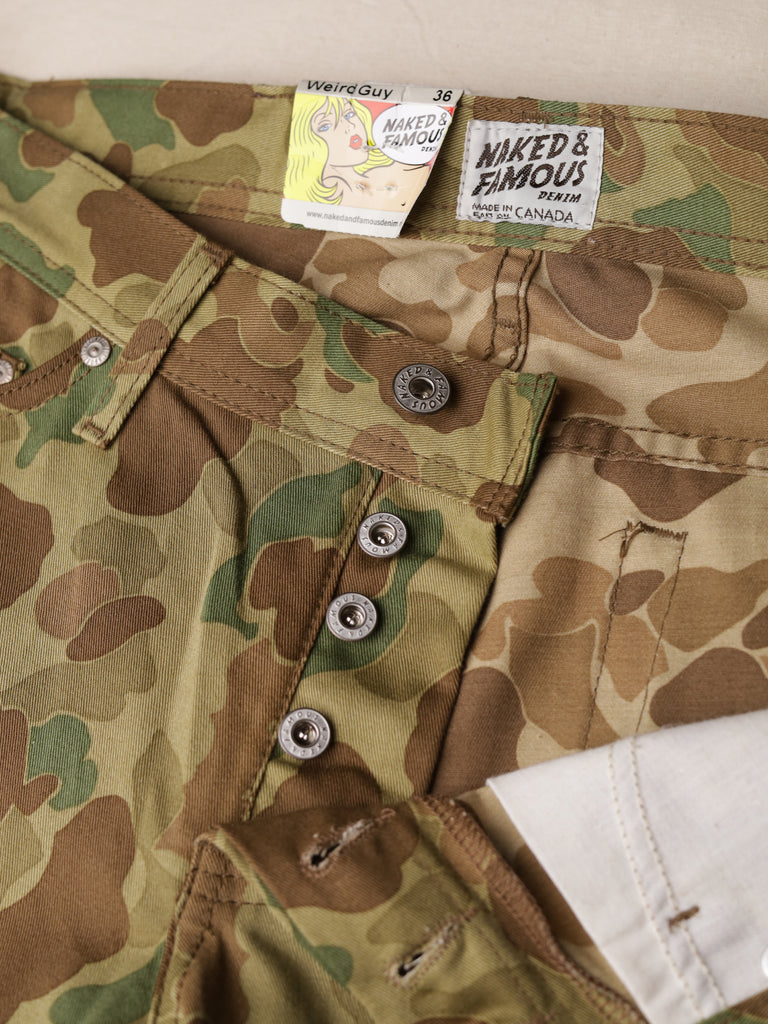 Naked & Famous - "Weird Guy" Double Camo Jeans