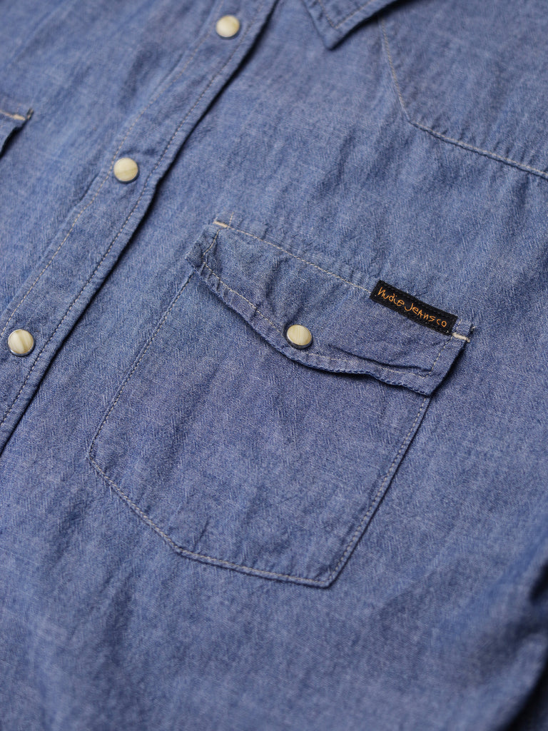 Nudie Jeans - "George" Chambray Western Shirt