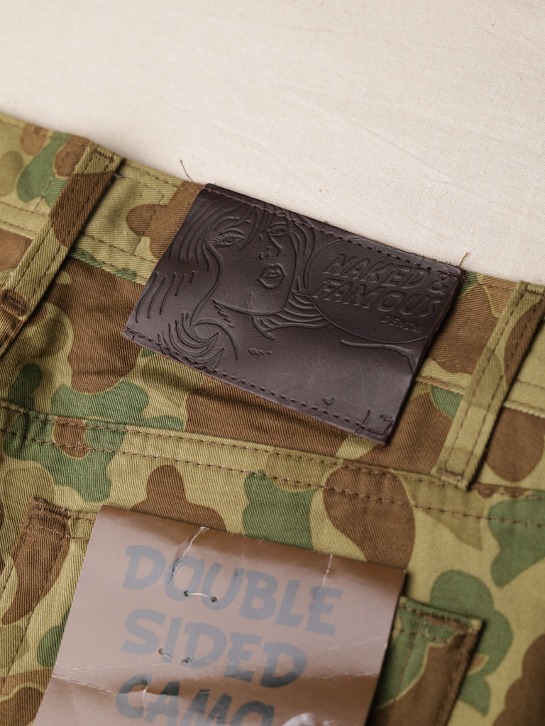 Naked & Famous - "Weird Guy" Double Camo Jeans