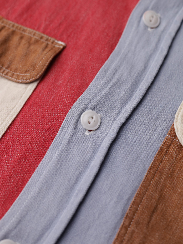 Sugarcane - Colour Block S/S Work Shirt