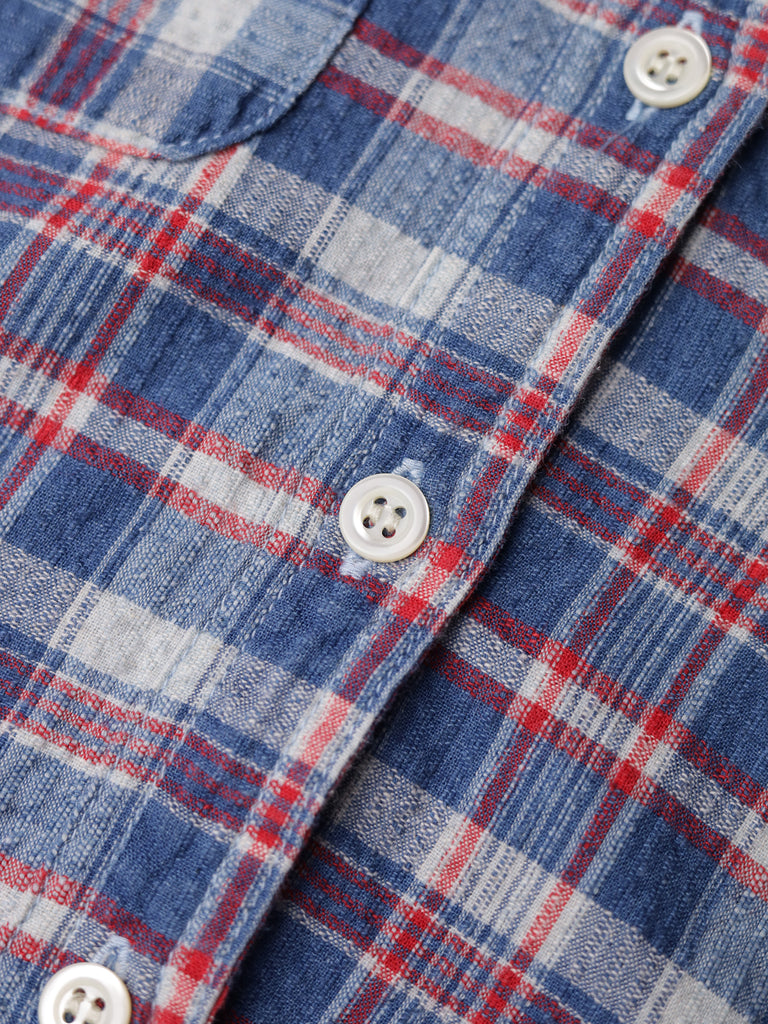 Blue Blue Japan - Indigo Dyed Check Work Shirt