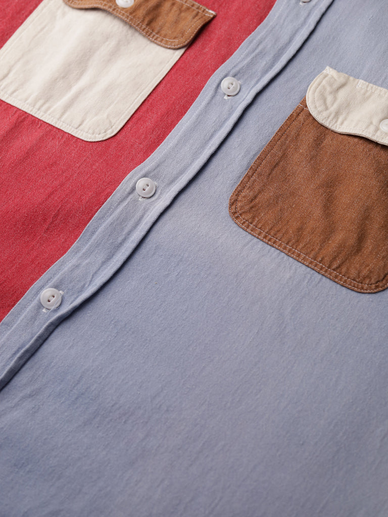 Sugarcane - Colour Block S/S Work Shirt