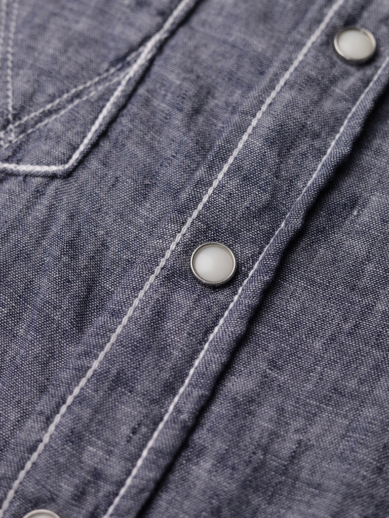 Wrangler - Double Face Chambray Western Shirt