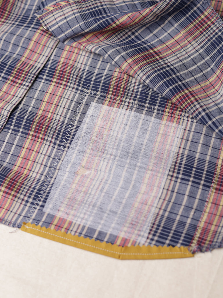 Wrangler - Repaired Fine Check Western Shirt