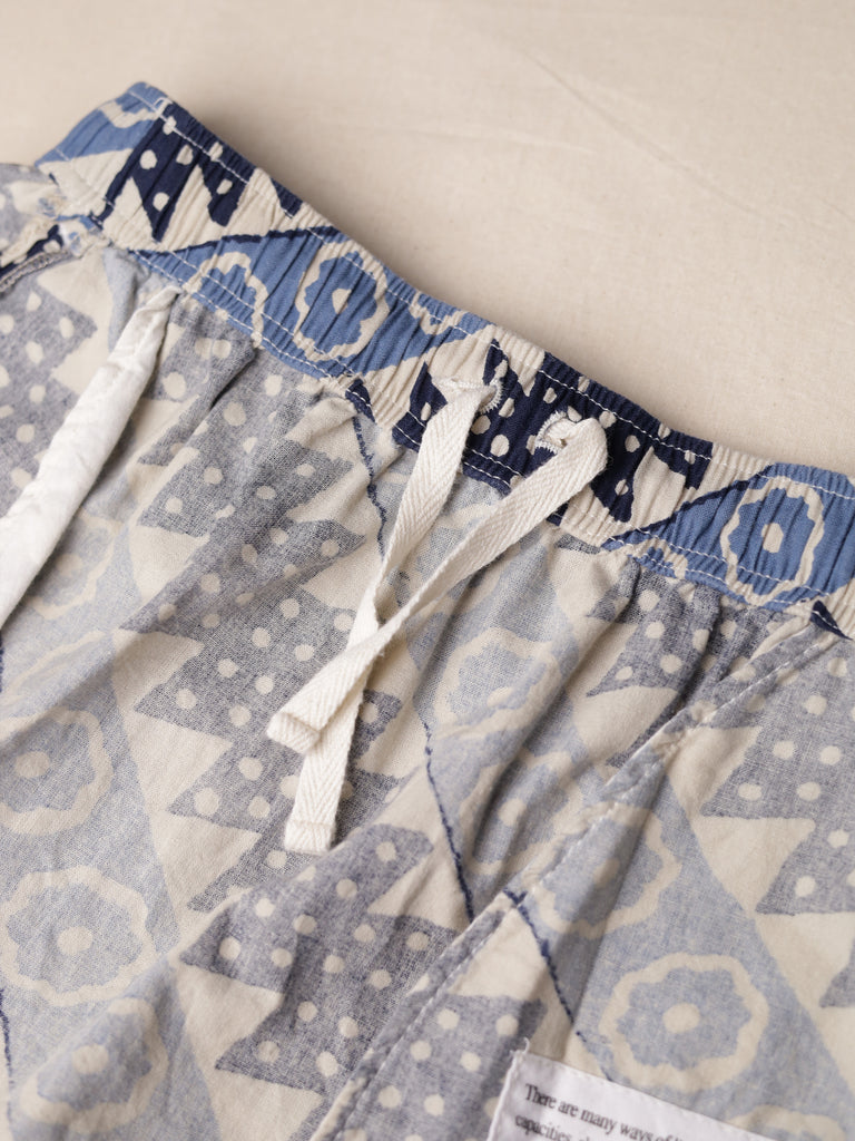 Engineered Garments - Block Print "Long Beach" Mini Skirt