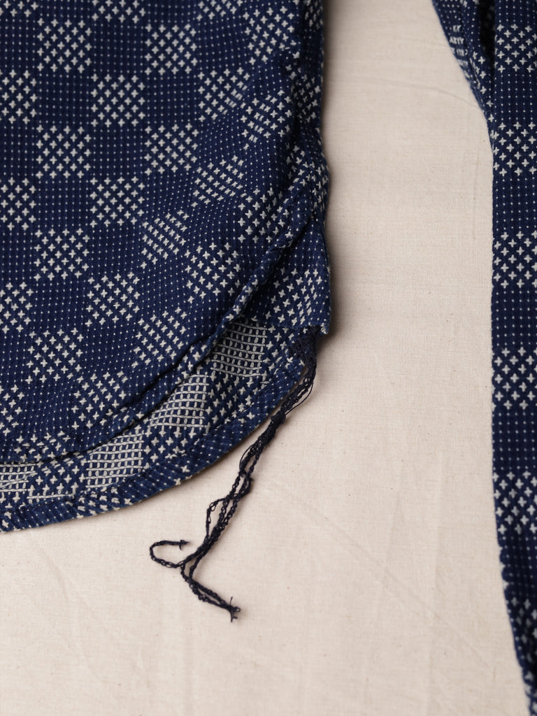 The Workers Club - Sashiko Checkerboard Jacquard Work Shirt