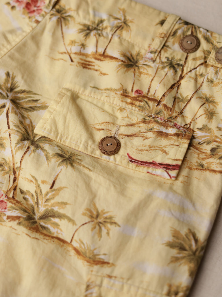 Nepenthes - Hawaiian Print Cargo Shorts