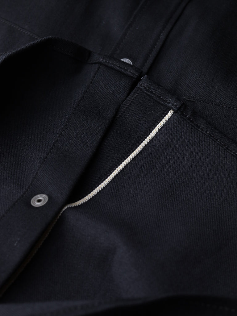 Nudie Jeans - "Jonas" Dry Black Selvedge Shirt