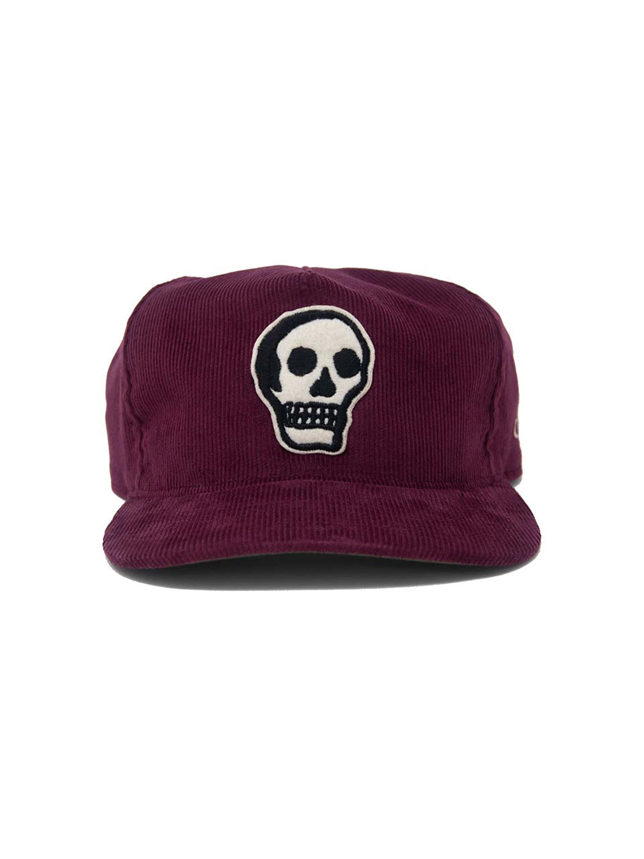 The Skull Corduroy Snapback Cap - Merlot | Indigo & Provisions
