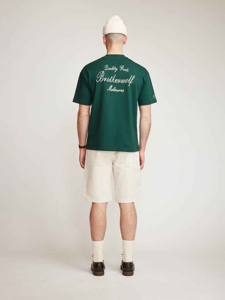 Quality Goods Tee - Bottle Green