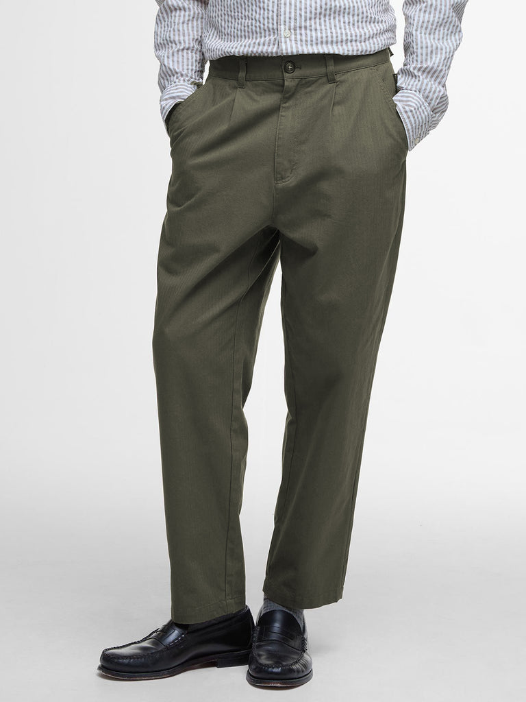 Bayview Relaxed Herringbone Trousers