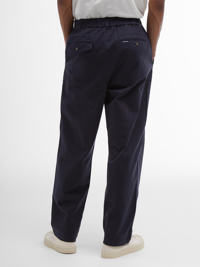 Washed Twill Relaxed Trouser - Dark Navy