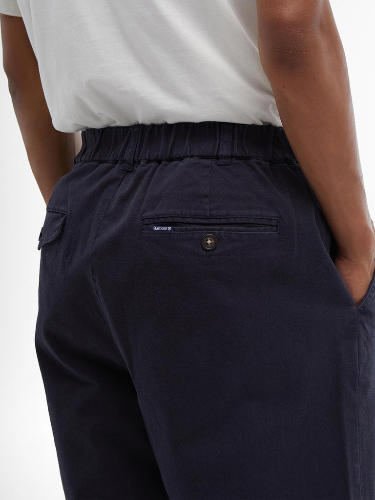 Washed Twill Relaxed Trouser - Dark Navy