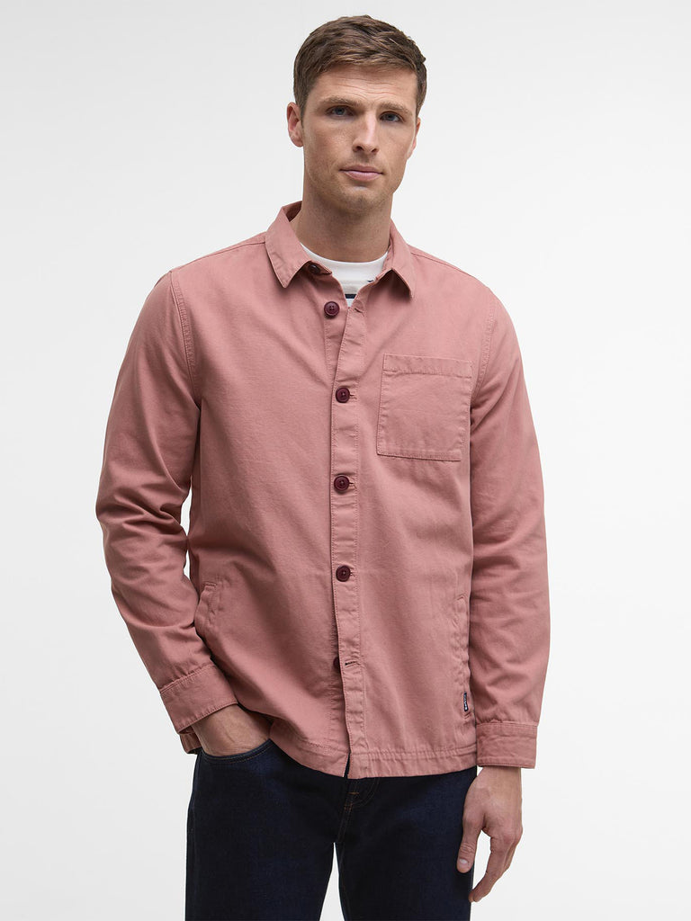 Washed Cotton Overshirt - Earth Pink