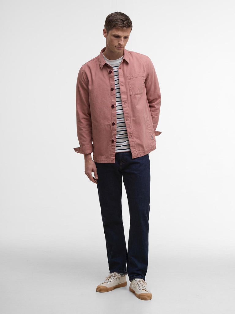 Washed Cotton Overshirt - Earth Pink