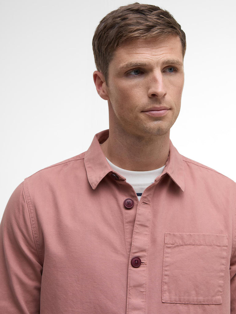 Washed Cotton Overshirt - Earth Pink