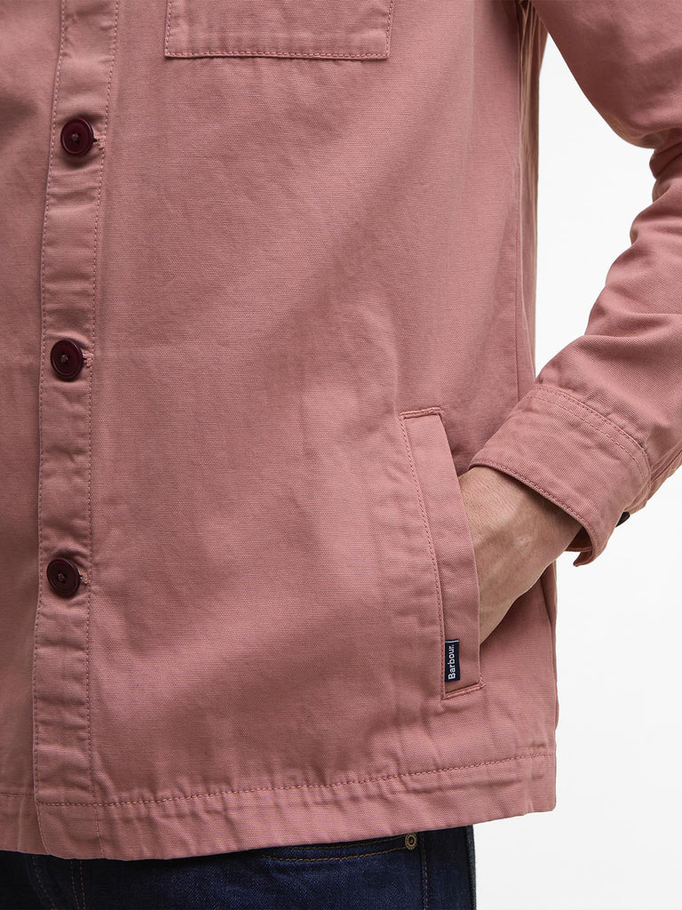 Washed Cotton Overshirt - Earth Pink
