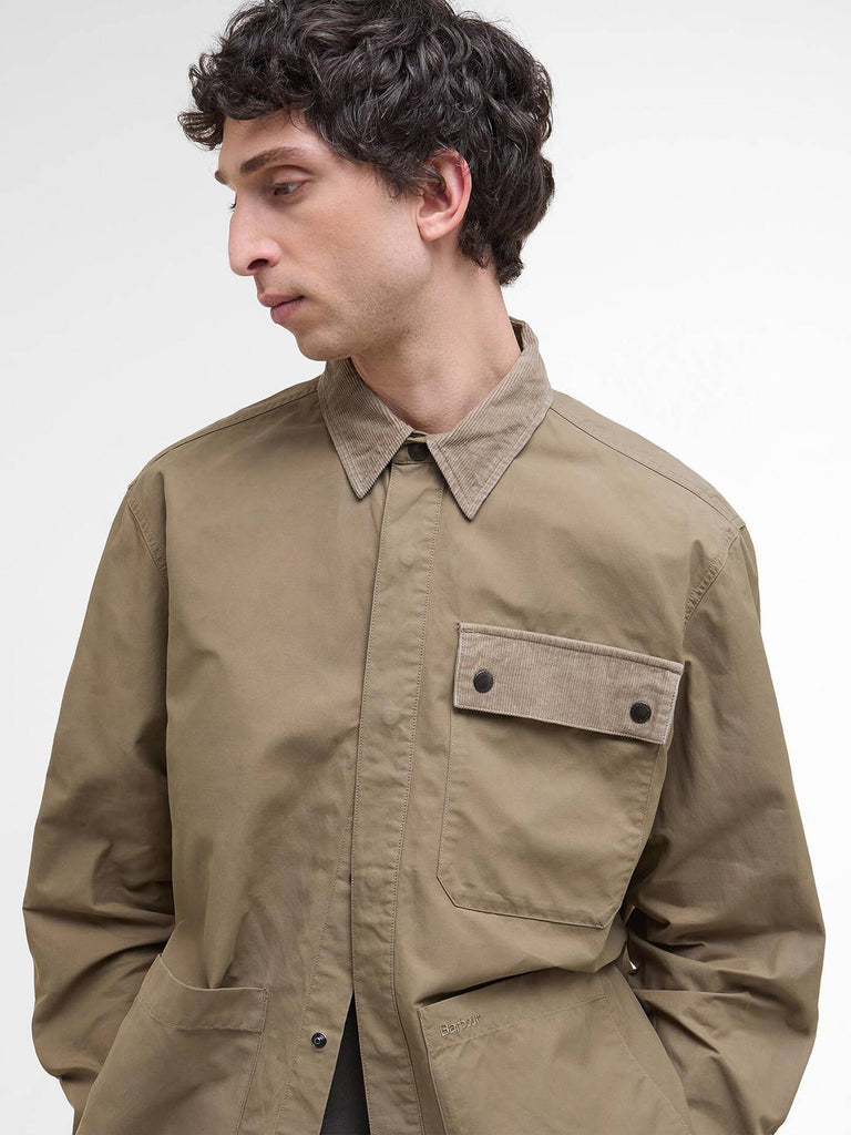 Silverbay Oversized Twill Overshirt - British Khaki