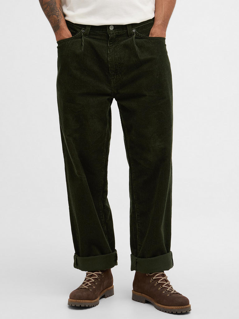 578 Pleated Corduroy Pant - Rosin