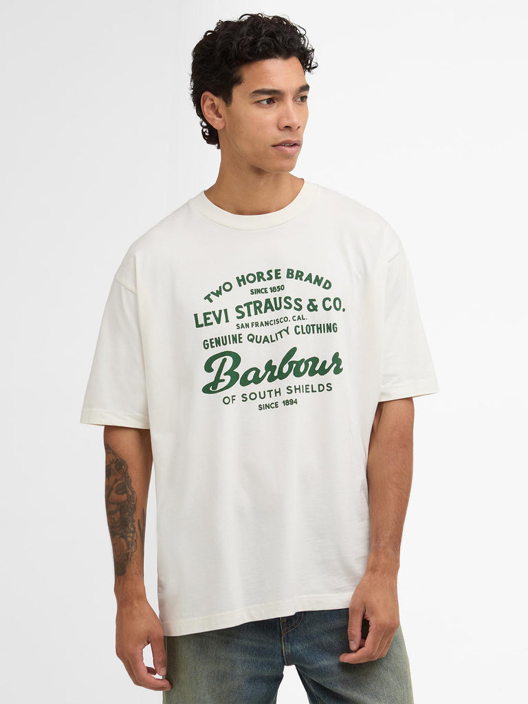 Barbour x Levi's Graphic Tee - Whisper White