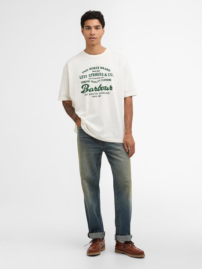 Barbour x Levi's Graphic Tee - Whisper White