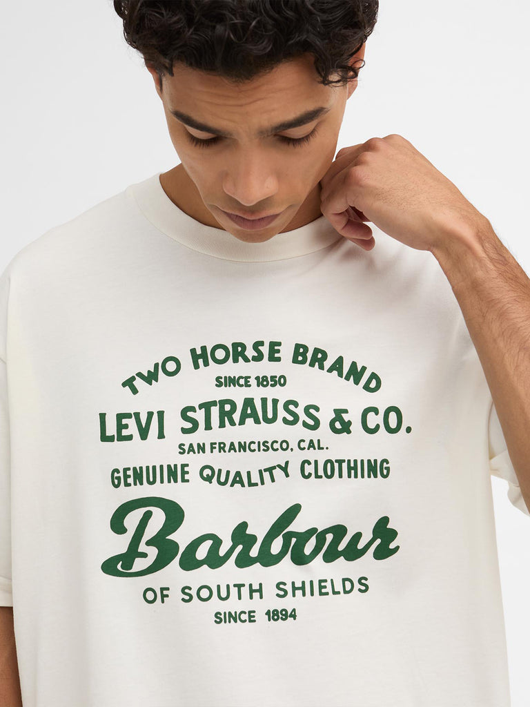 Barbour x Levi's Graphic Tee - Whisper White