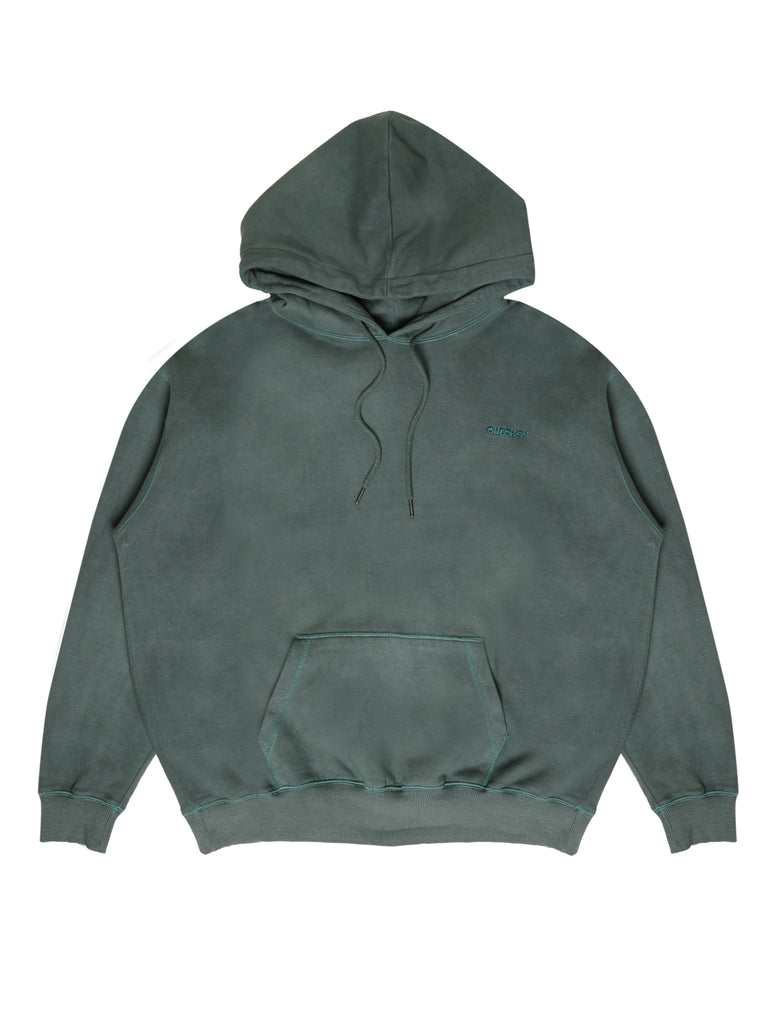 Pigment Dyed Hoodie - Bottle Green