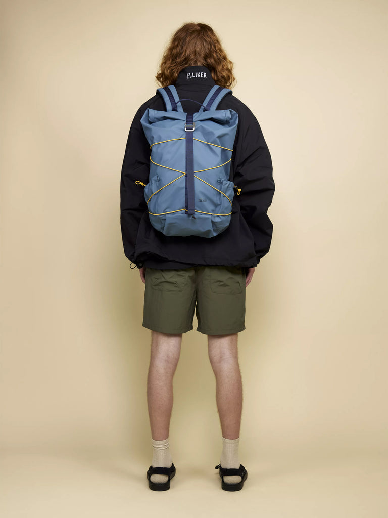 Dayle 21/25L Roll Top Backpack - Steel Blue