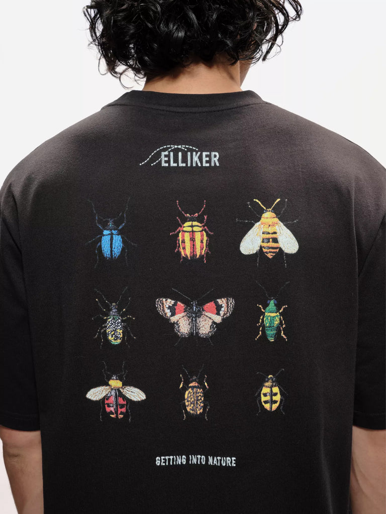 Rill Bug Print T-Shirt - Black