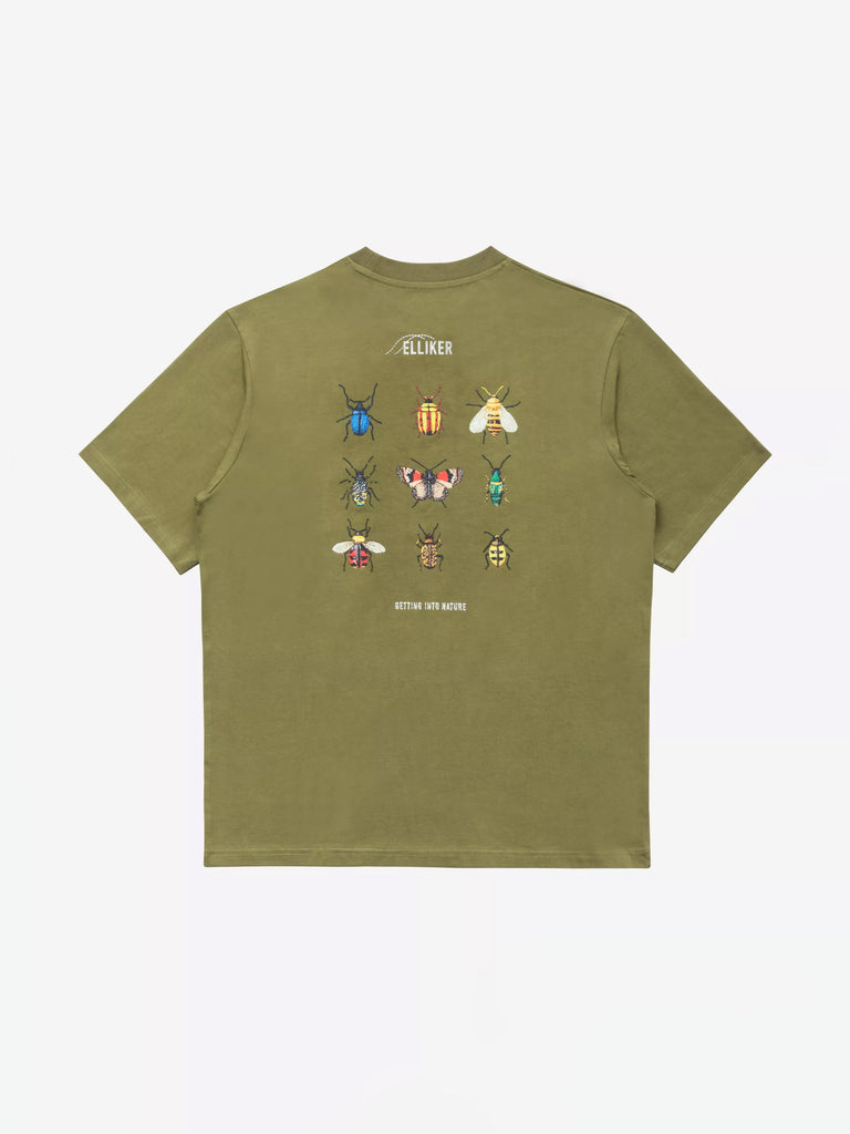 Rill Bug Print T-Shirt - Khaki