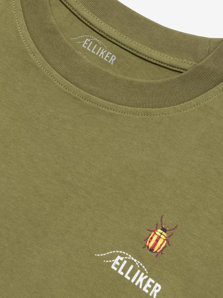 Rill Bug Print T-Shirt - Khaki