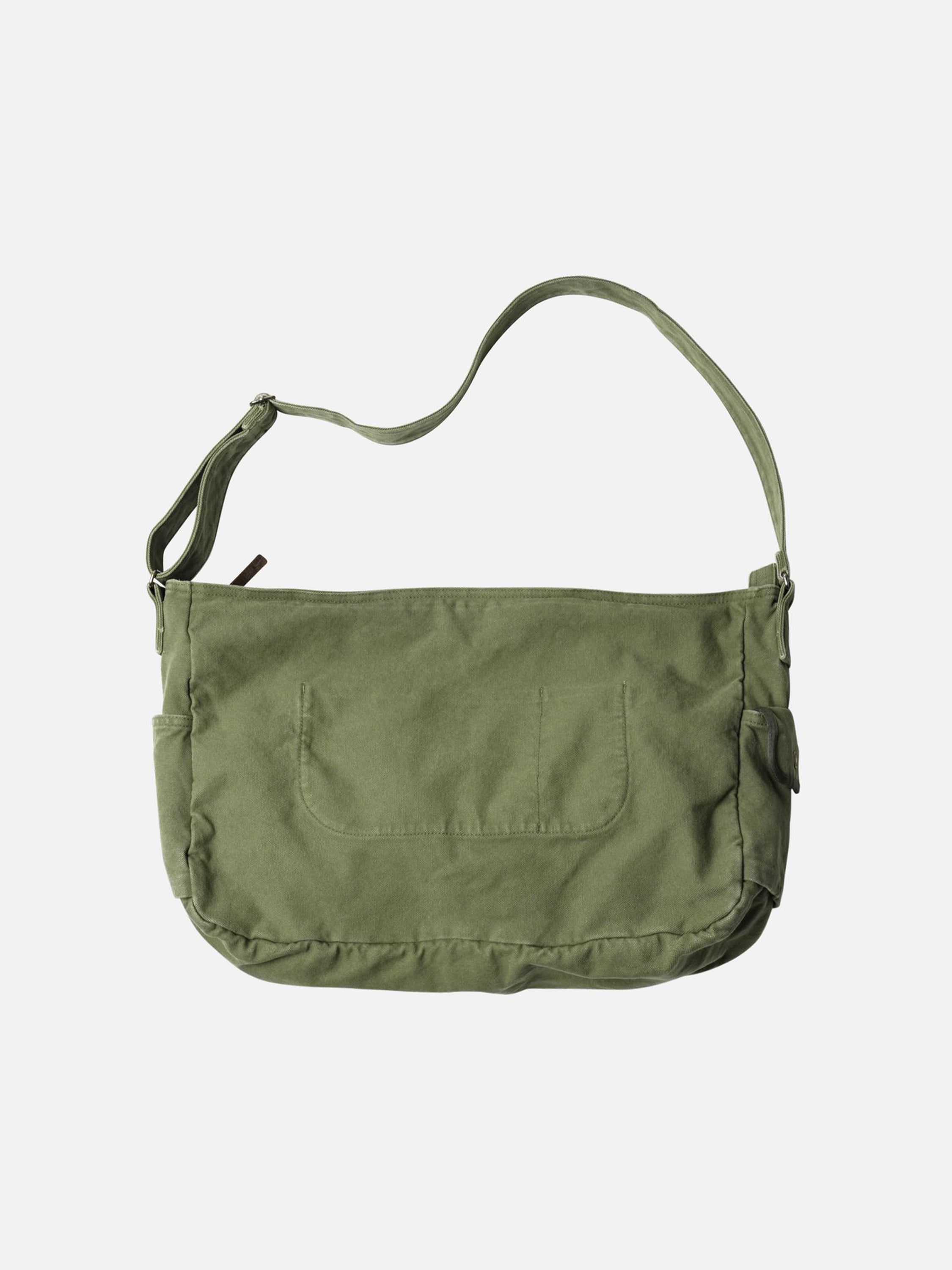 Heavy Canvas Shoulder Bag - Olive | Indigo & Provisions
