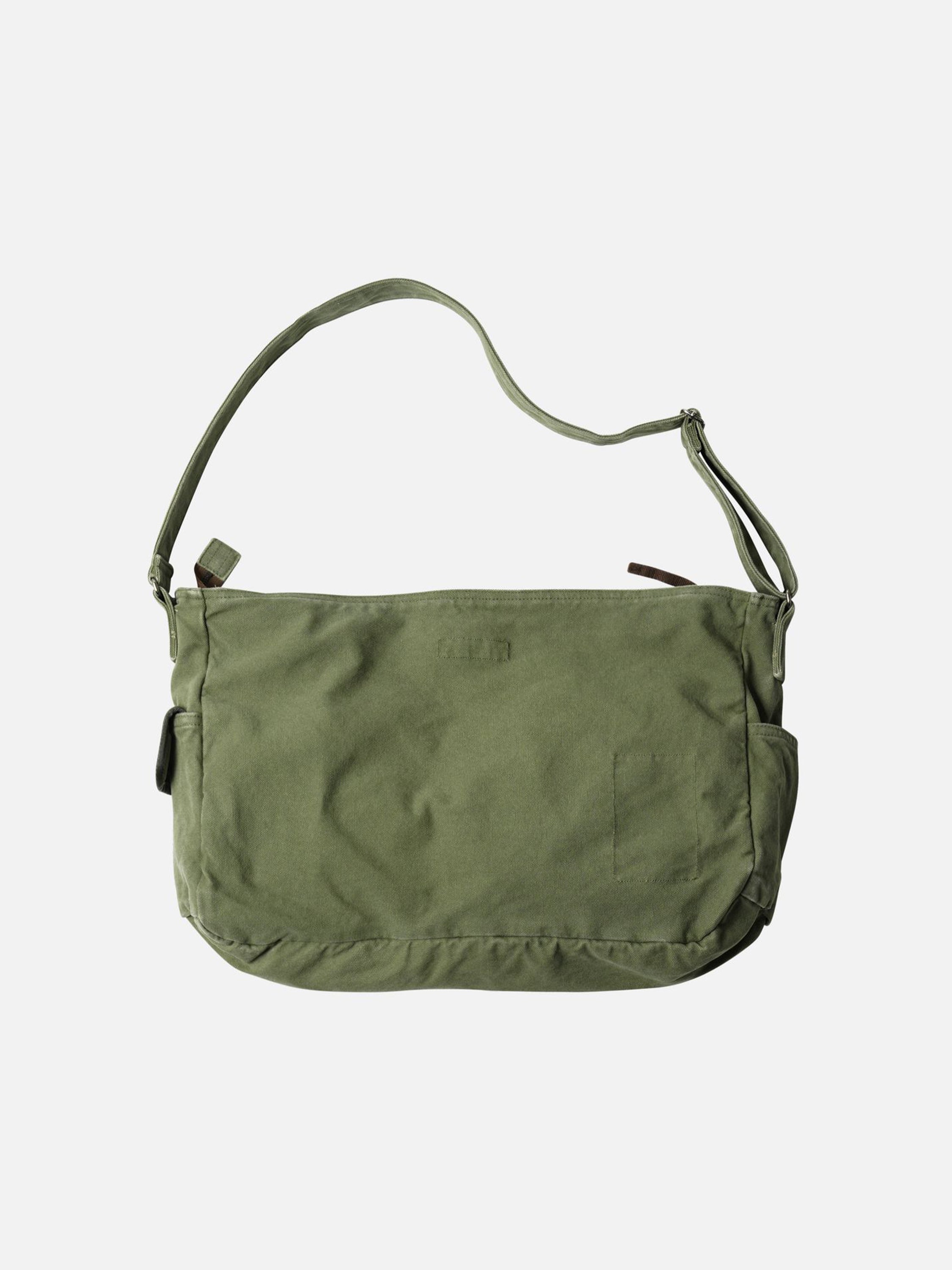 Heavy Canvas Shoulder Bag - Olive | Indigo & Provisions