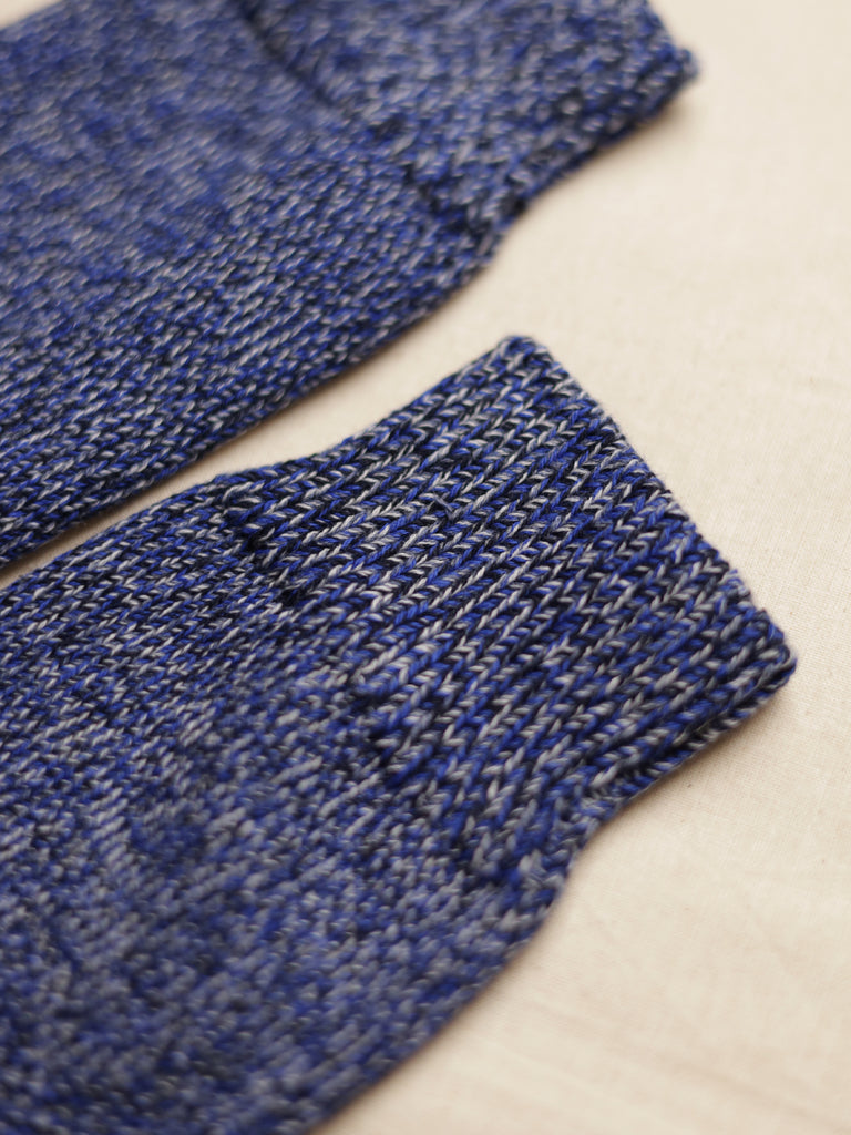 Twisted Yarn Socks - Denim