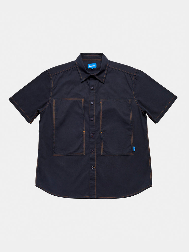 Cliff Short Sleeve Shirt - Navy HBT