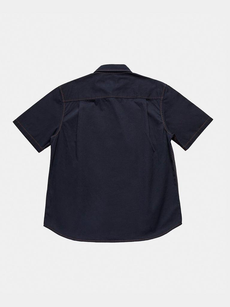 Cliff Short Sleeve Shirt - Navy HBT
