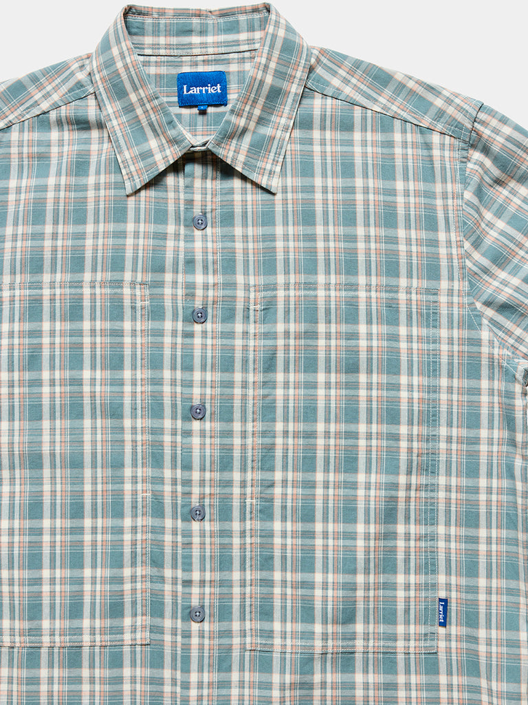 Cliff Short Sleeve Shirt - Petrol Plaid