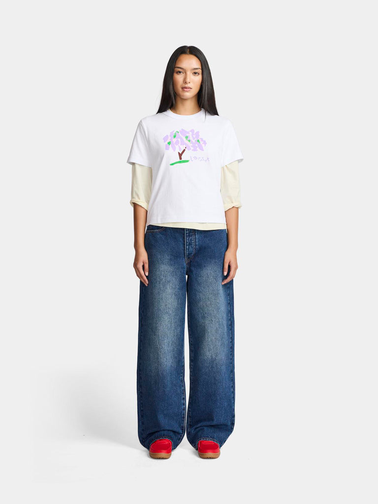 Wisteria Tee - White
