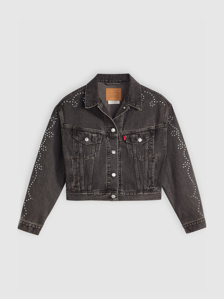 Shrunken 90s No Pleat Bejewled Trucker