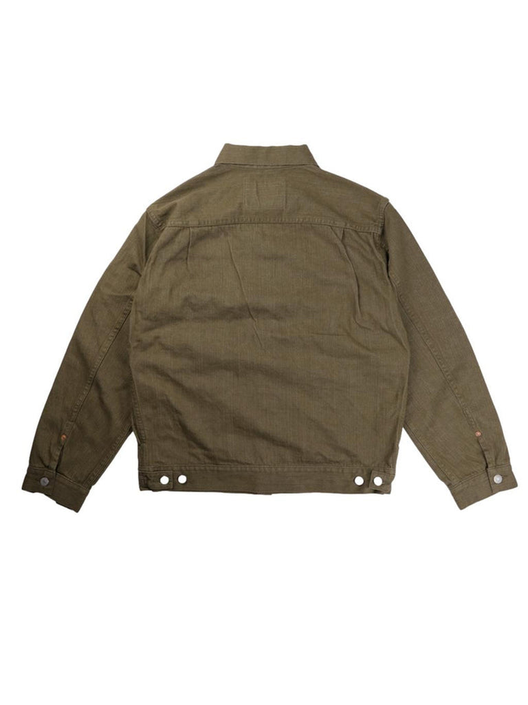 10.5oz Olive Selvedge Type II Jacket