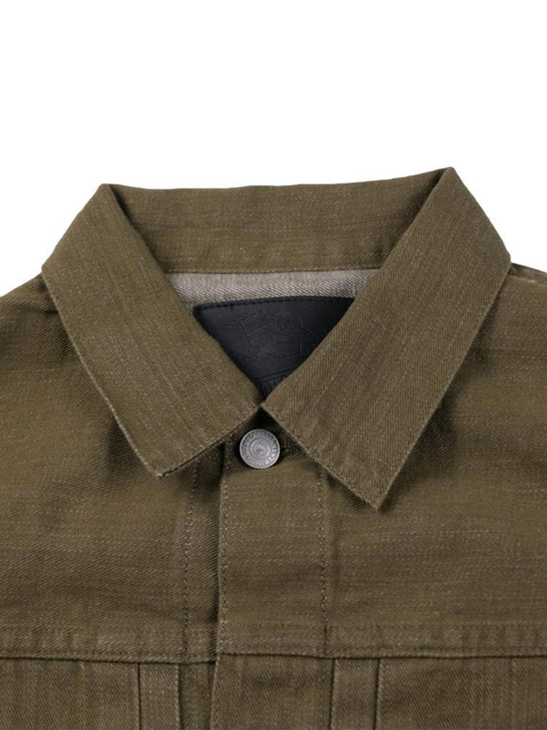 10.5oz Olive Selvedge Type II Jacket