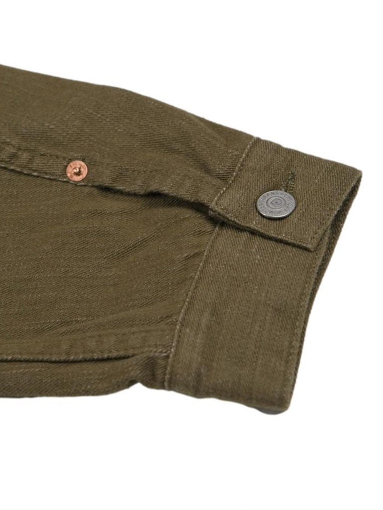 10.5oz Olive Selvedge Type II Jacket